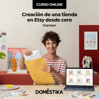 Creación de una tienda Etsy desde cero curso Depeapa curso online Domestika | Creación de una tienda Etsy desde cero, curso Depeapa, curso online Domestika